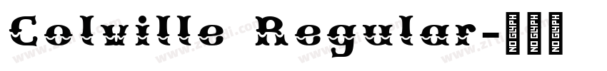 Colville Regular字体转换